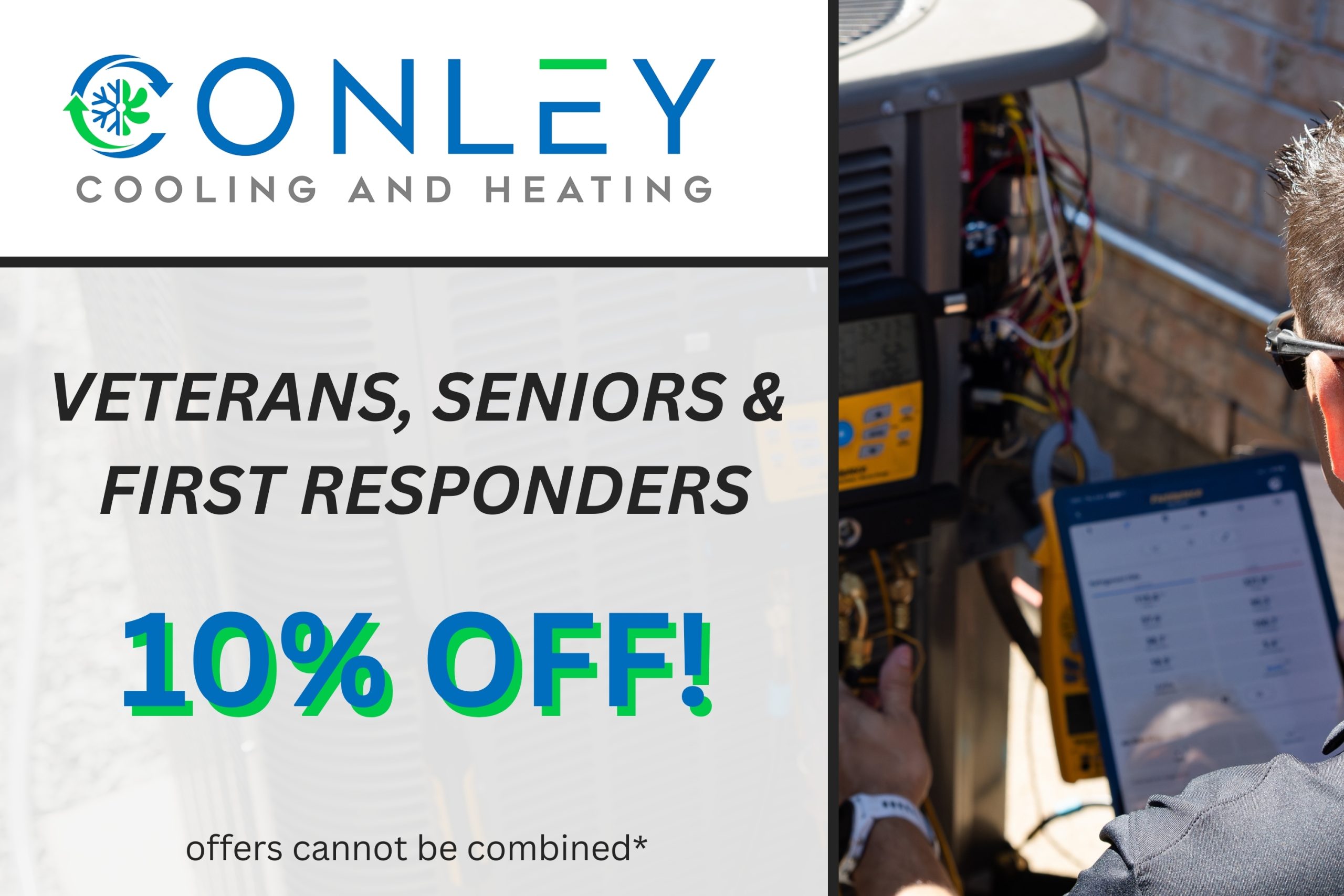 10% off for veterans and seniors