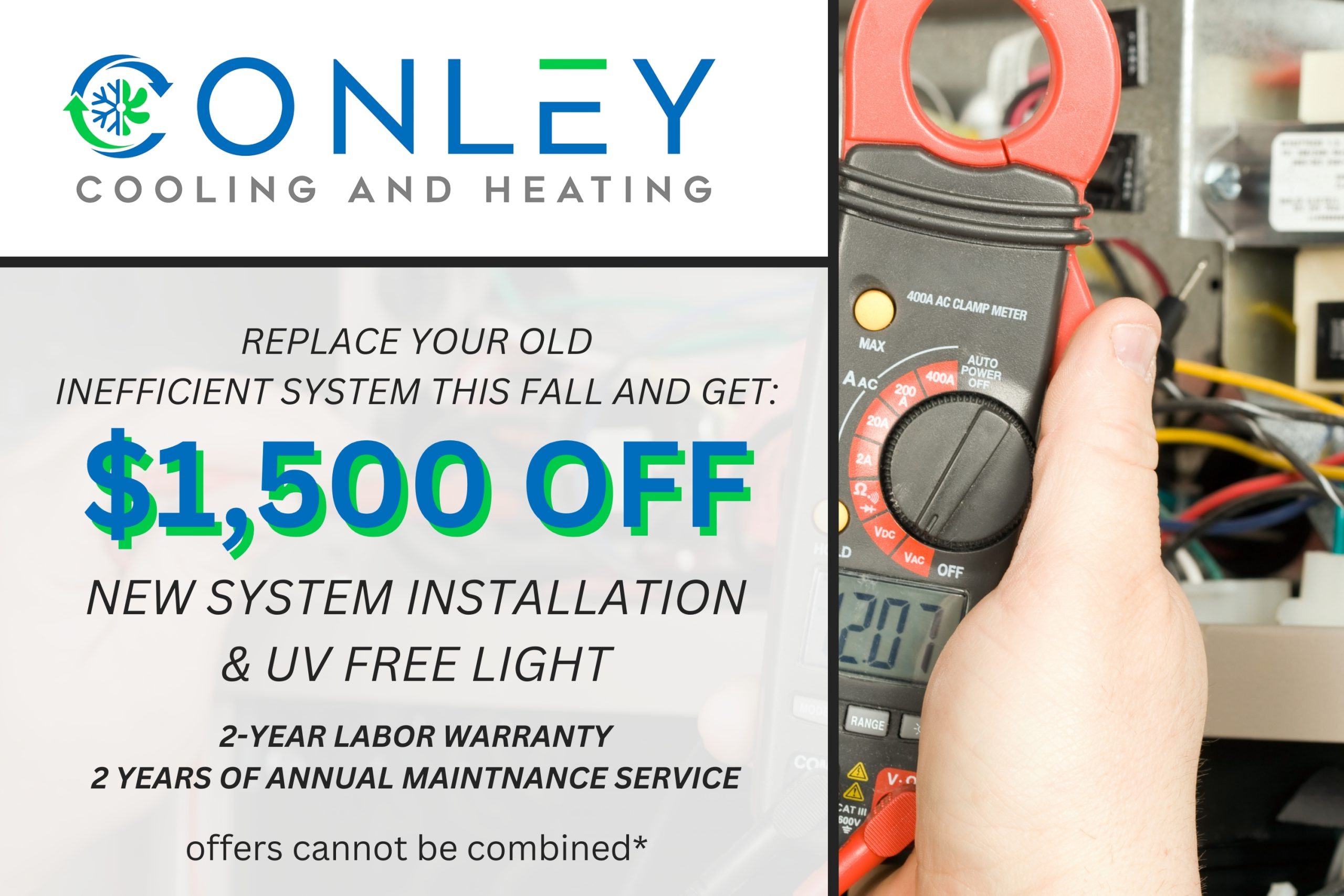 $1500 off a new system installation
